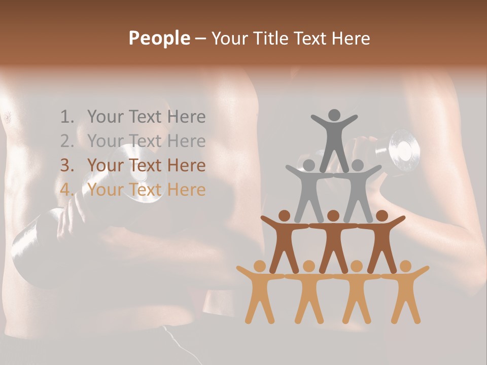 Abs Woman Healthy PowerPoint Template