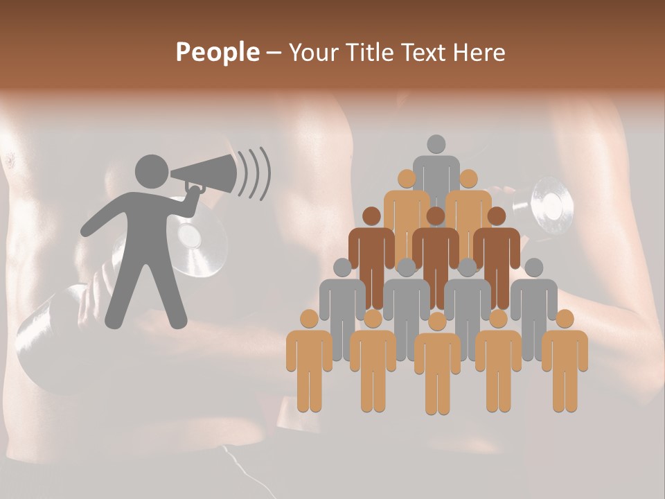 Abs Woman Healthy PowerPoint Template