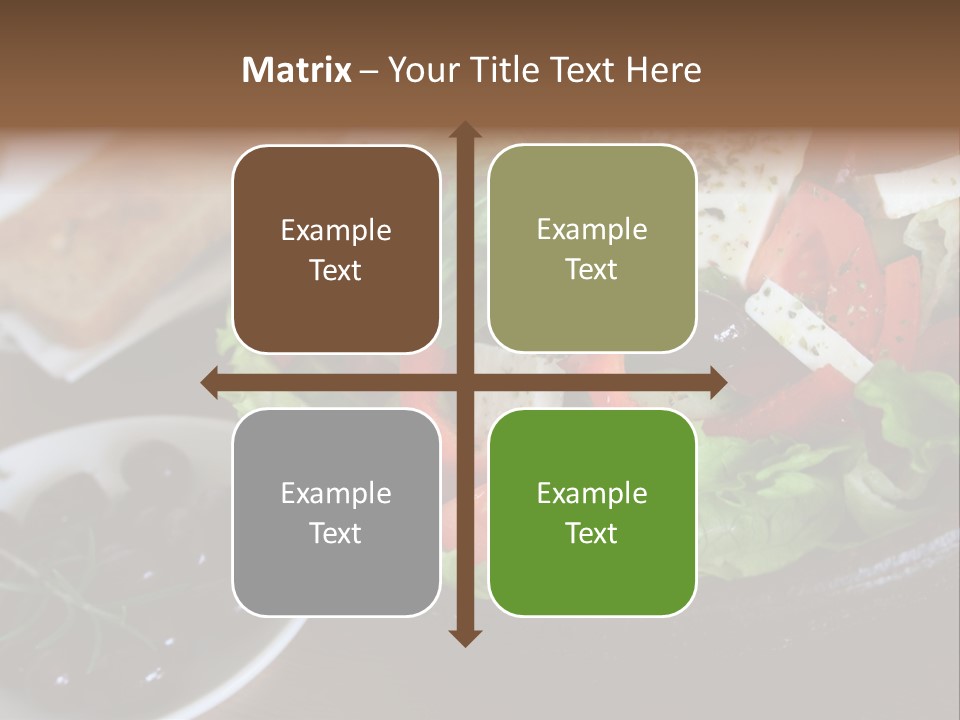 Mixed Tomato Olive PowerPoint Template