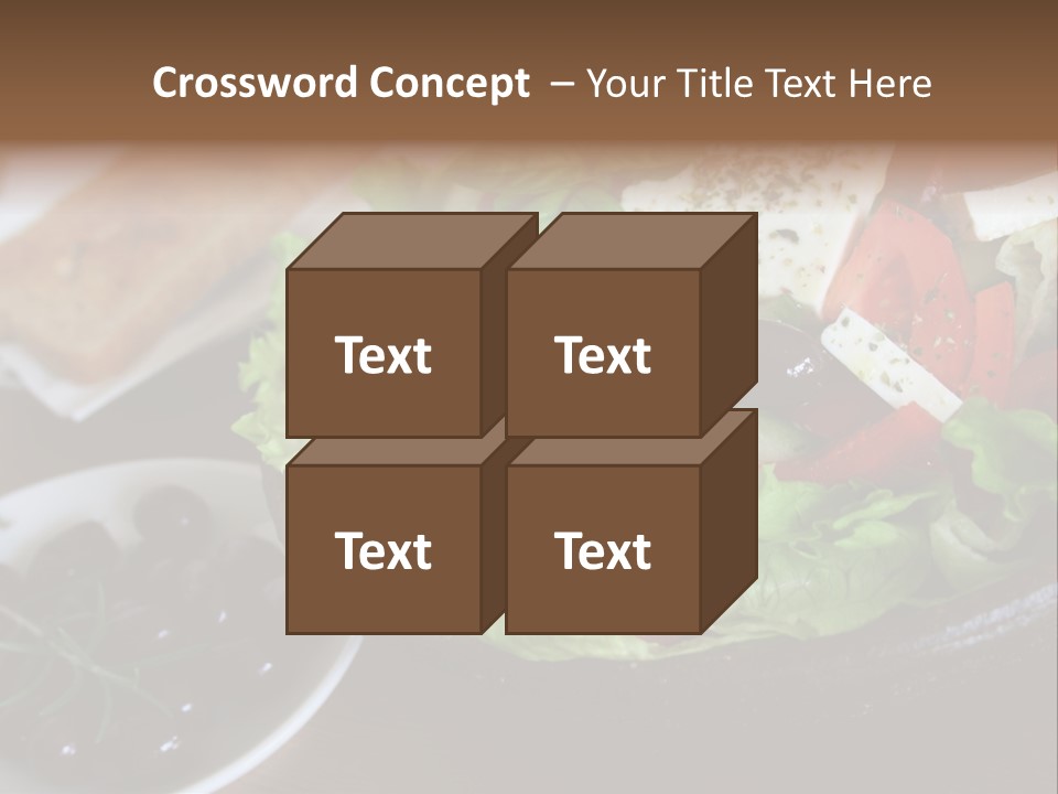 Mixed Tomato Olive PowerPoint Template