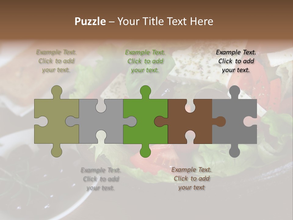 Mixed Tomato Olive PowerPoint Template