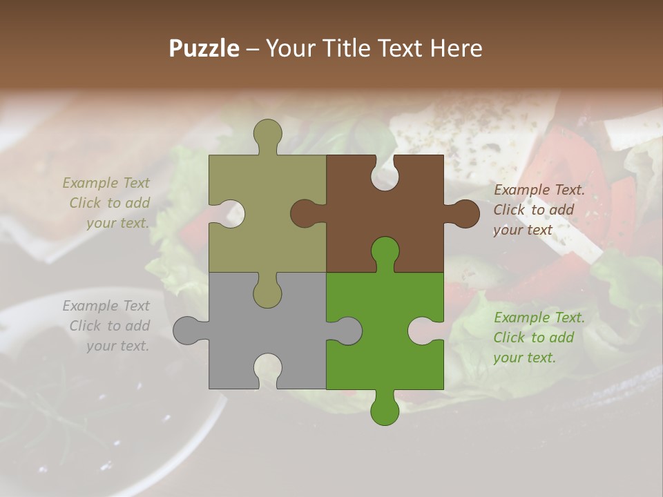 Mixed Tomato Olive PowerPoint Template