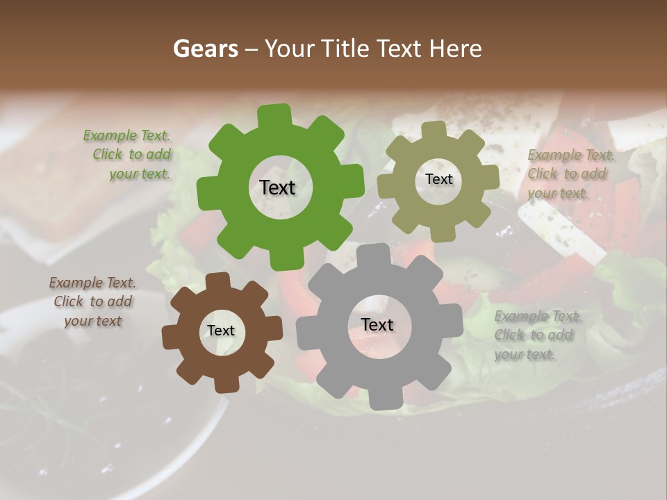 Mixed Tomato Olive PowerPoint Template