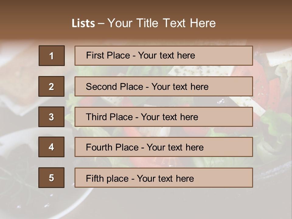 Mixed Tomato Olive PowerPoint Template