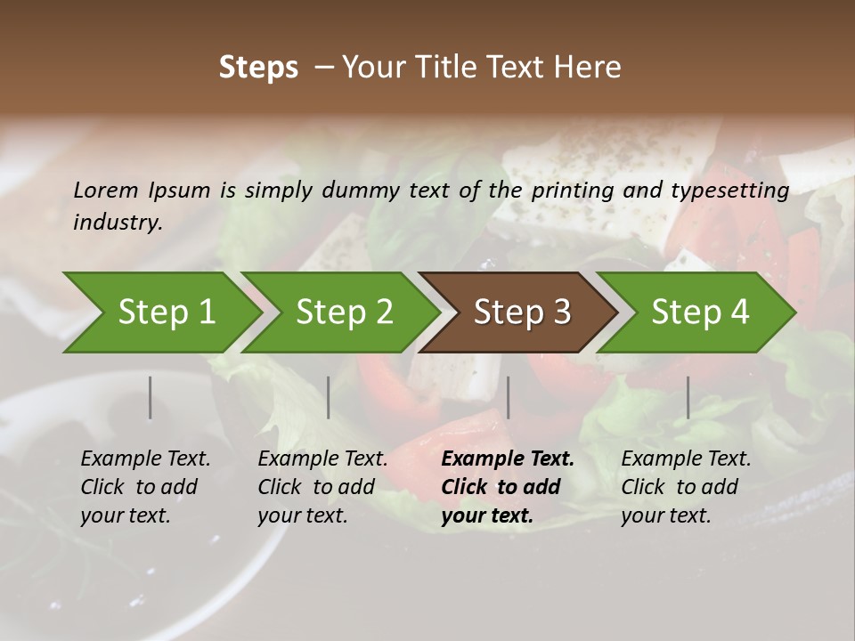 Mixed Tomato Olive PowerPoint Template