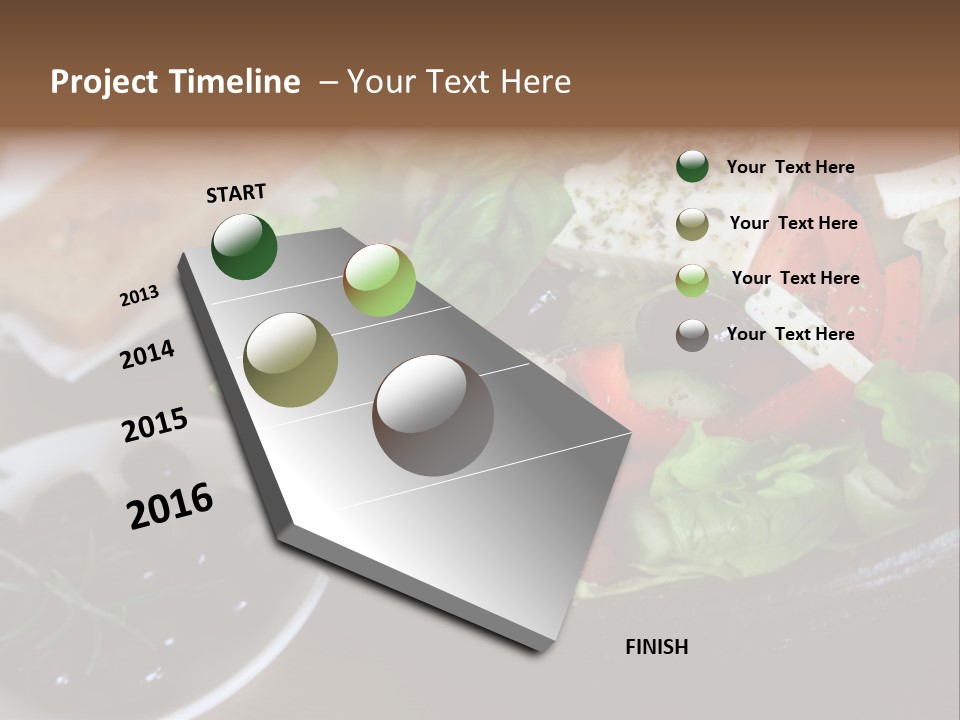 Mixed Tomato Olive PowerPoint Template