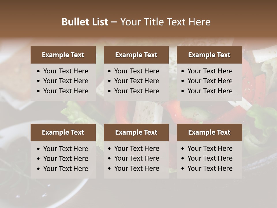 Mixed Tomato Olive PowerPoint Template