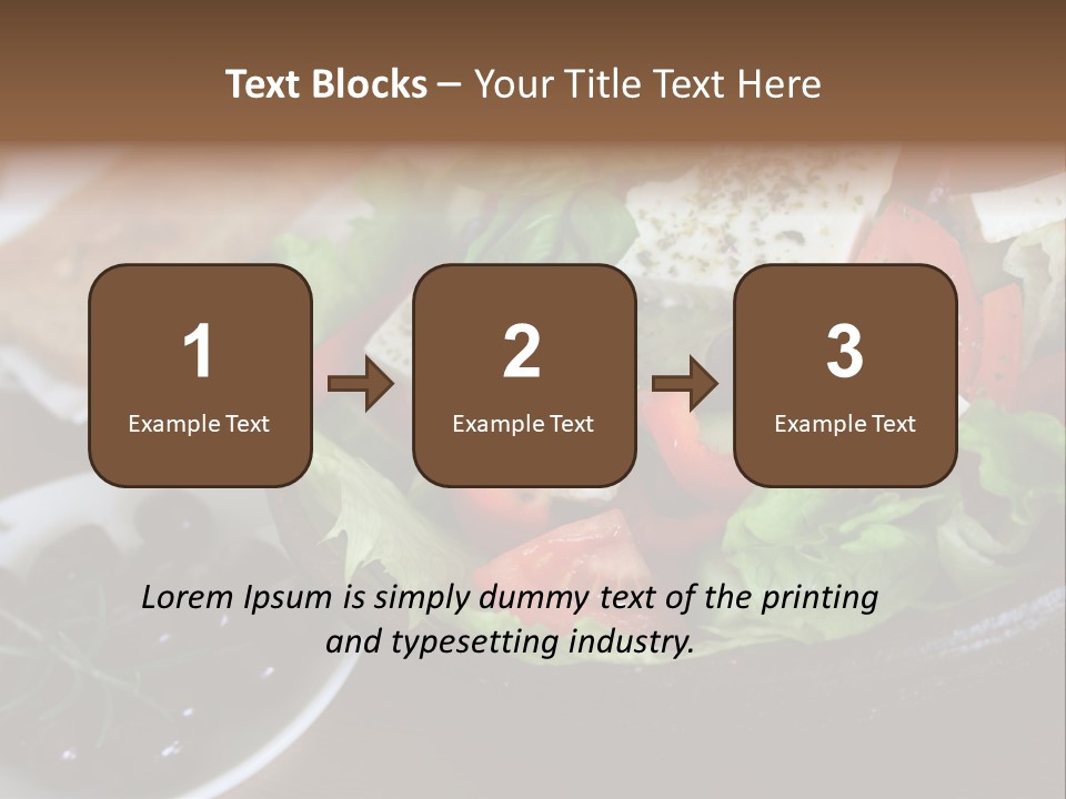 Mixed Tomato Olive PowerPoint Template