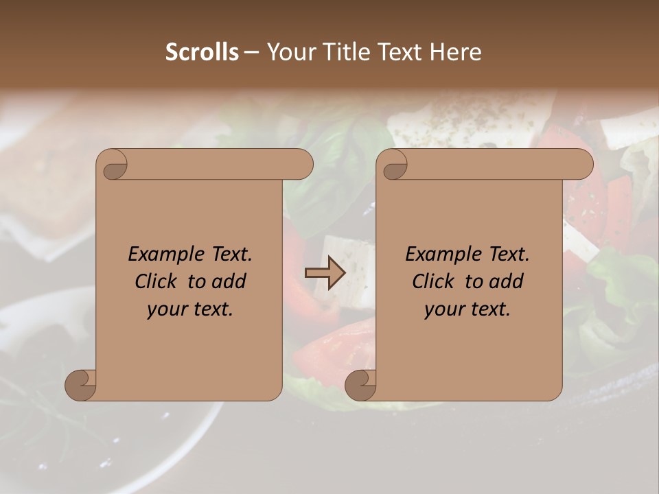 Mixed Tomato Olive PowerPoint Template