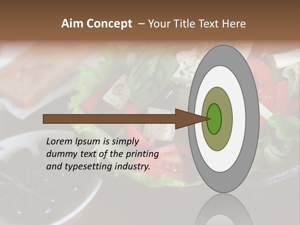 Mixed Tomato Olive PowerPoint Template