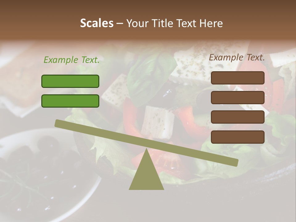 Mixed Tomato Olive PowerPoint Template