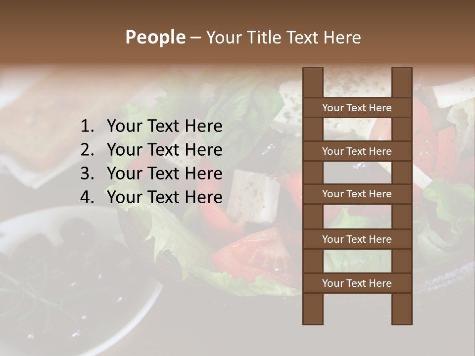 Mixed Tomato Olive PowerPoint Template