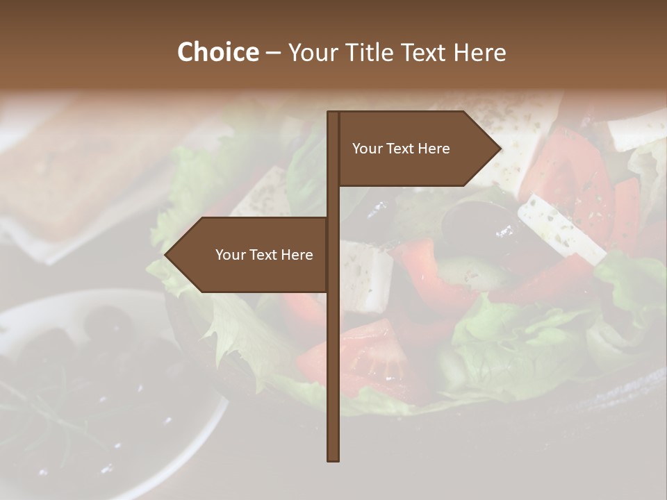 Mixed Tomato Olive PowerPoint Template
