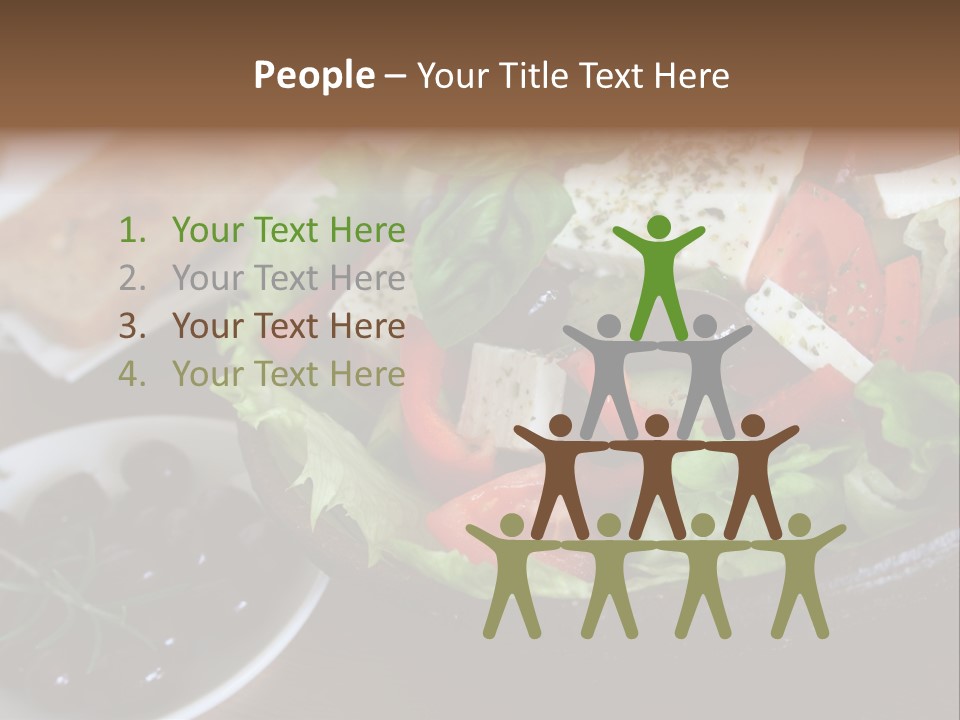 Mixed Tomato Olive PowerPoint Template