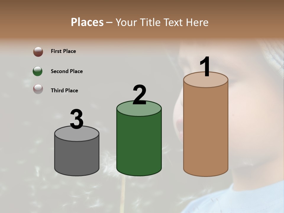 Sunlight Selective Flower PowerPoint Template