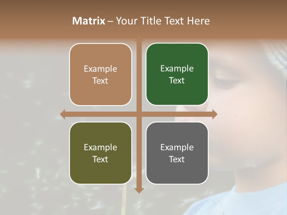 Sunlight Selective Flower PowerPoint Template