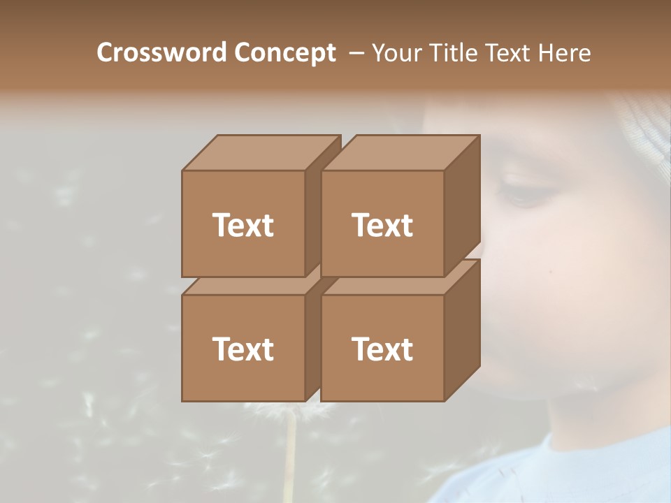 Sunlight Selective Flower PowerPoint Template