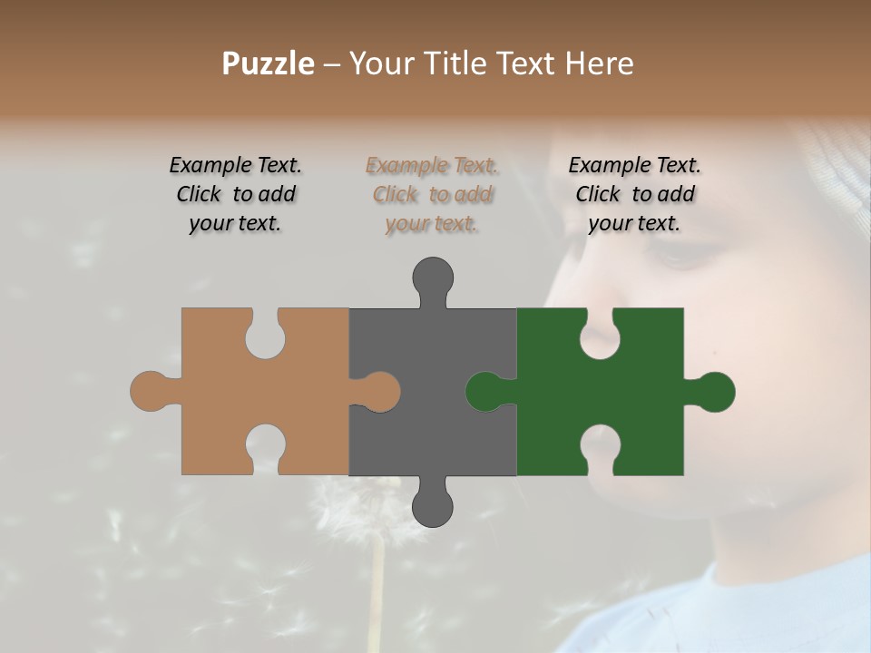 Sunlight Selective Flower PowerPoint Template