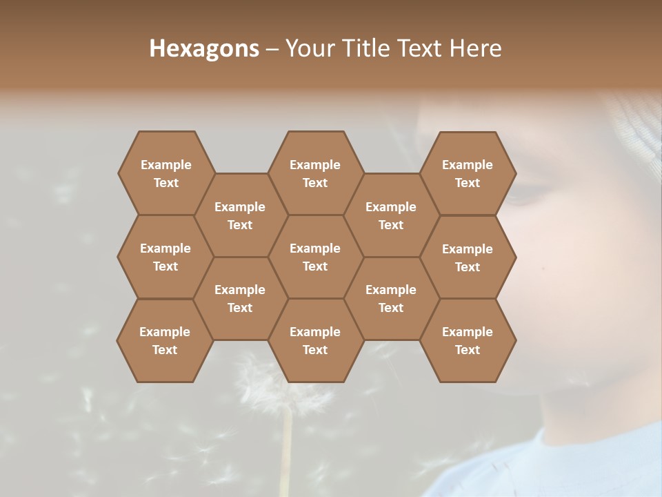 Sunlight Selective Flower PowerPoint Template