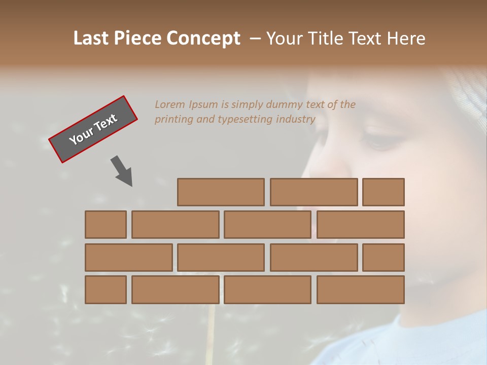 Sunlight Selective Flower PowerPoint Template