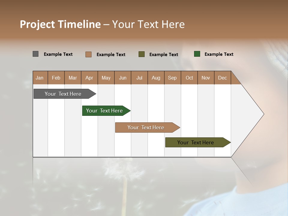 Sunlight Selective Flower PowerPoint Template