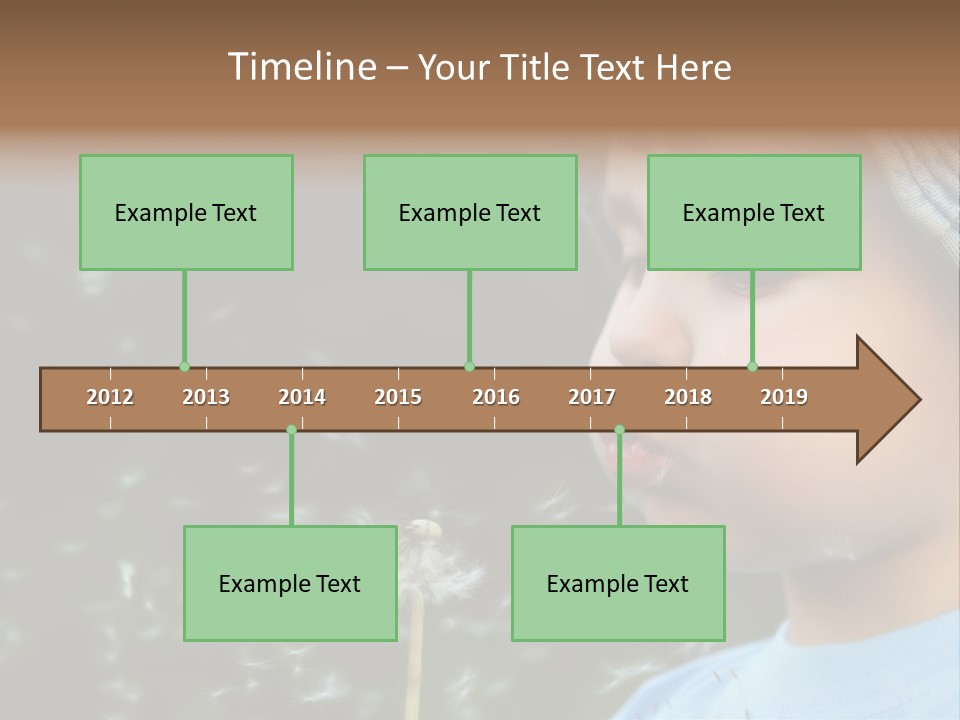 Sunlight Selective Flower PowerPoint Template