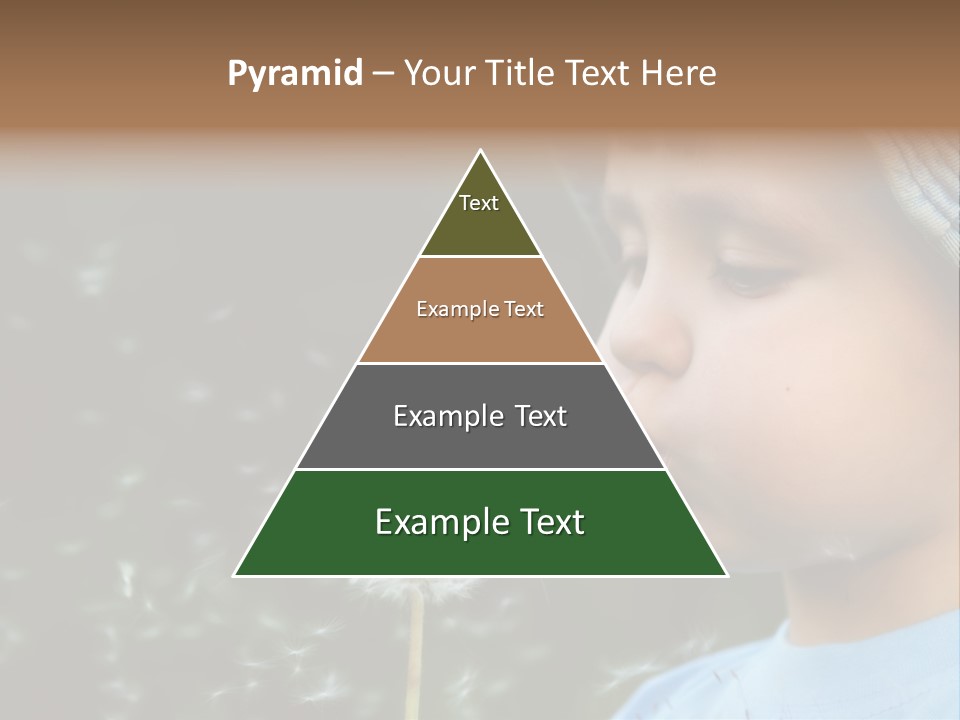 Sunlight Selective Flower PowerPoint Template