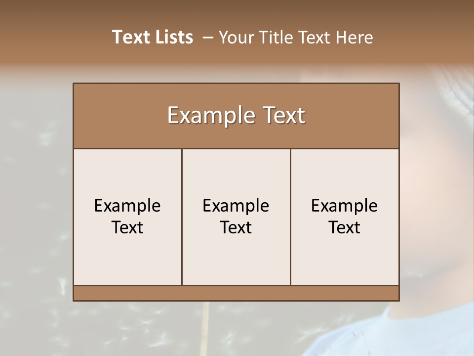 Sunlight Selective Flower PowerPoint Template