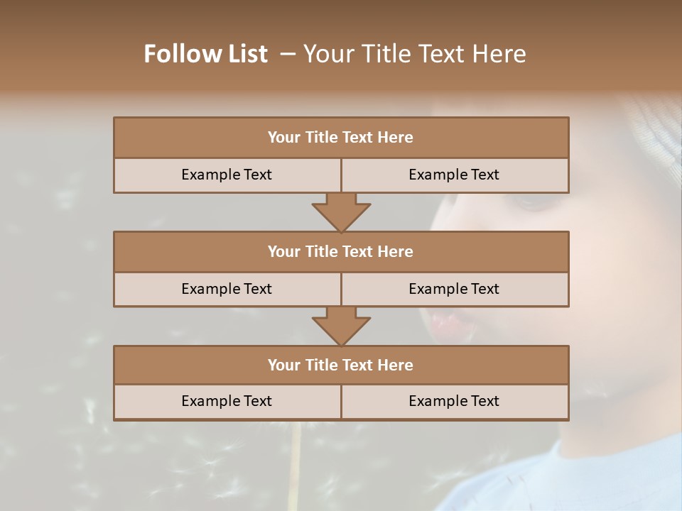 Sunlight Selective Flower PowerPoint Template