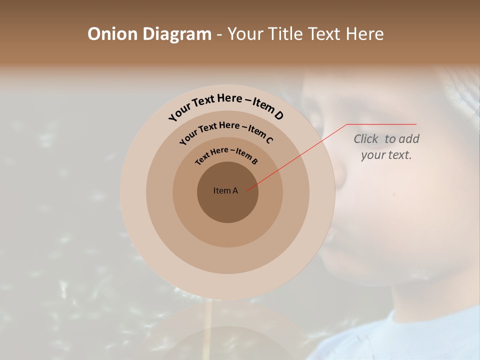 Sunlight Selective Flower PowerPoint Template