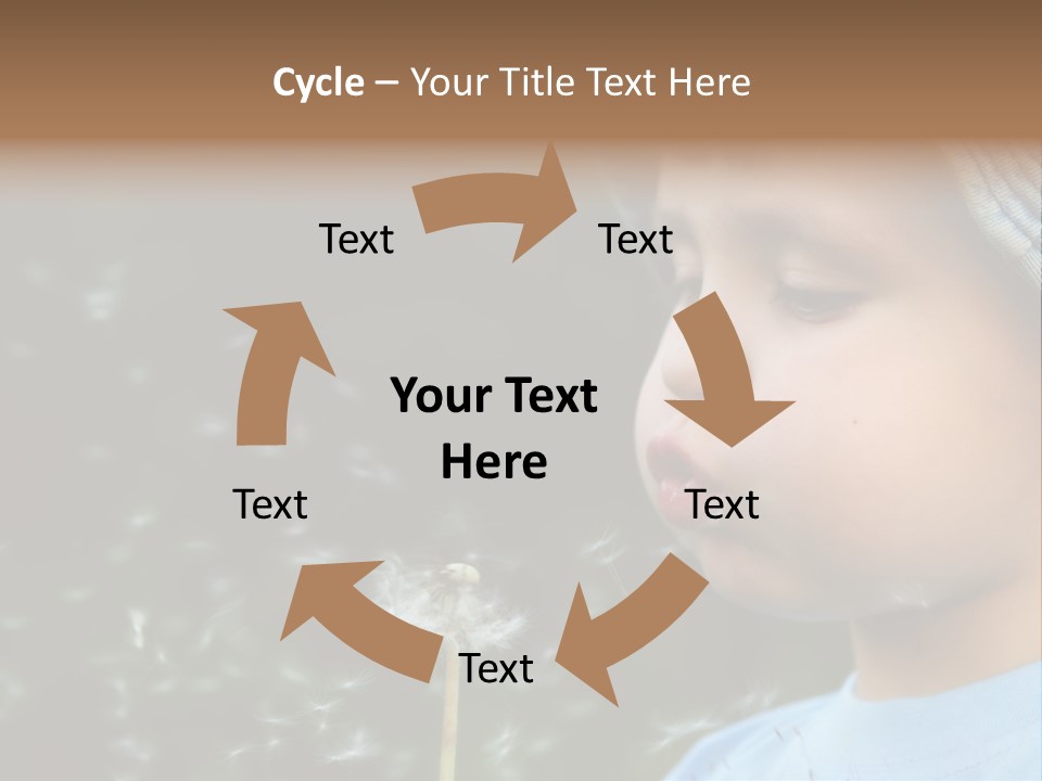 Sunlight Selective Flower PowerPoint Template