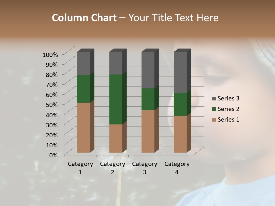 Sunlight Selective Flower PowerPoint Template