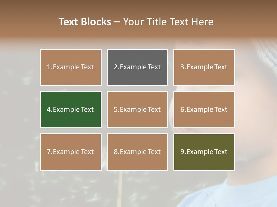 Sunlight Selective Flower PowerPoint Template