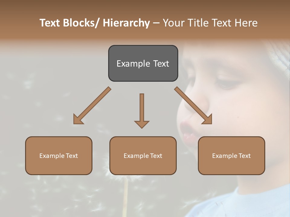 Sunlight Selective Flower PowerPoint Template