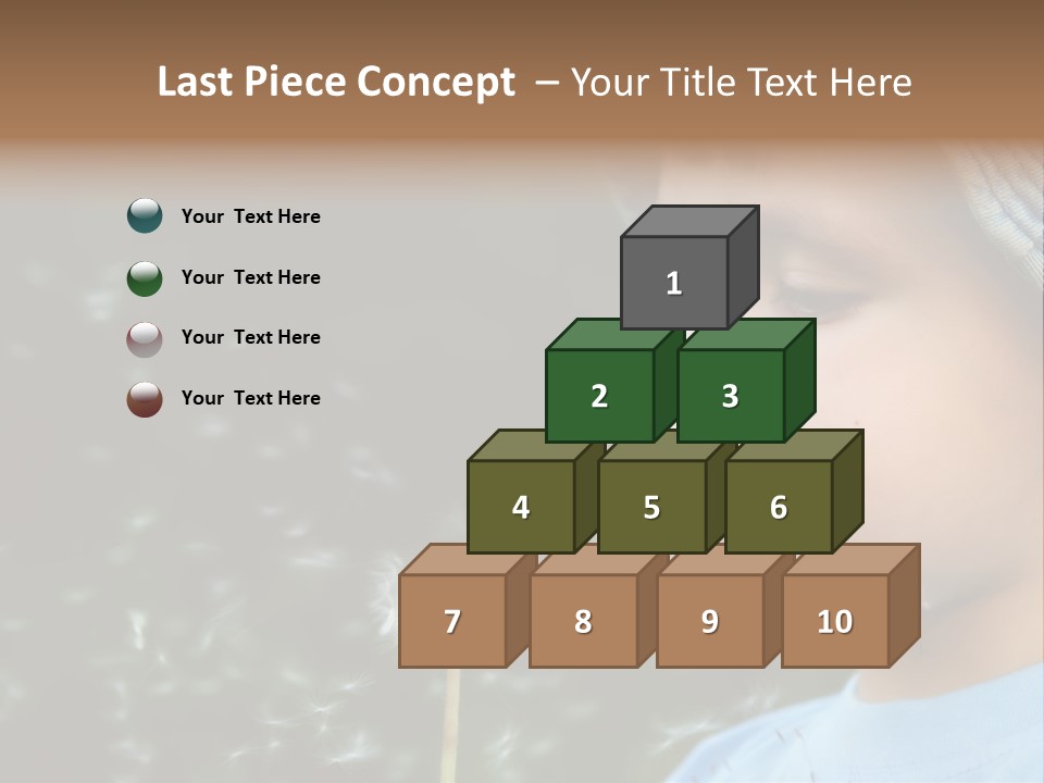 Sunlight Selective Flower PowerPoint Template