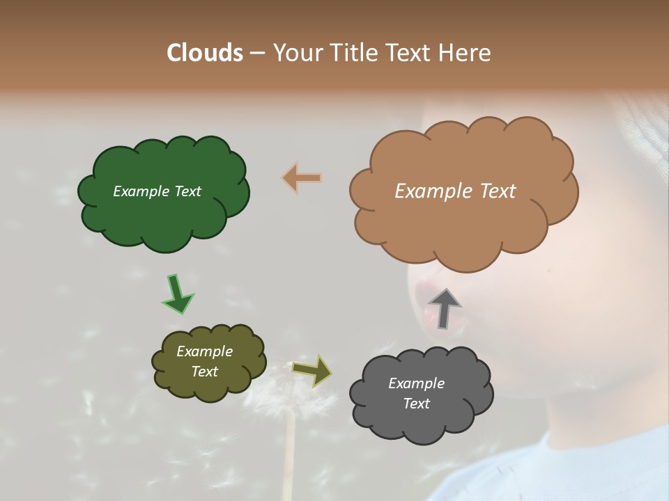 Sunlight Selective Flower PowerPoint Template