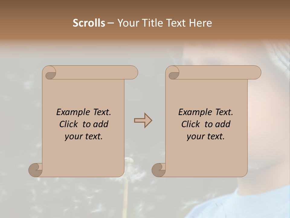 Sunlight Selective Flower PowerPoint Template