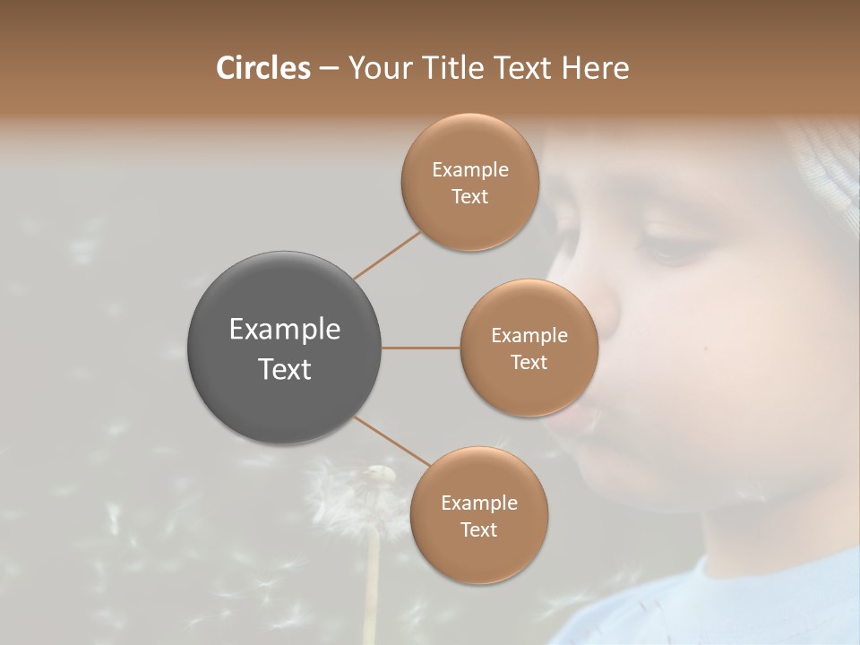 Sunlight Selective Flower PowerPoint Template