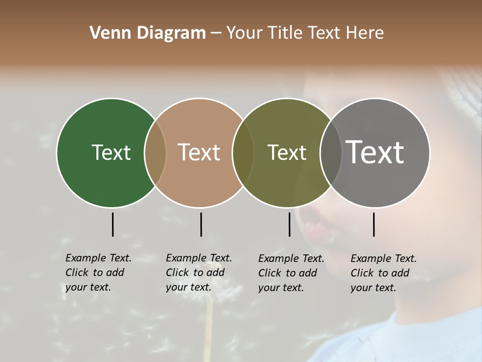 Sunlight Selective Flower PowerPoint Template