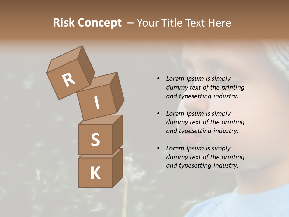 Sunlight Selective Flower PowerPoint Template