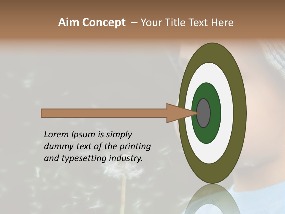 Sunlight Selective Flower PowerPoint Template