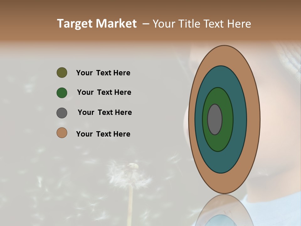 Sunlight Selective Flower PowerPoint Template