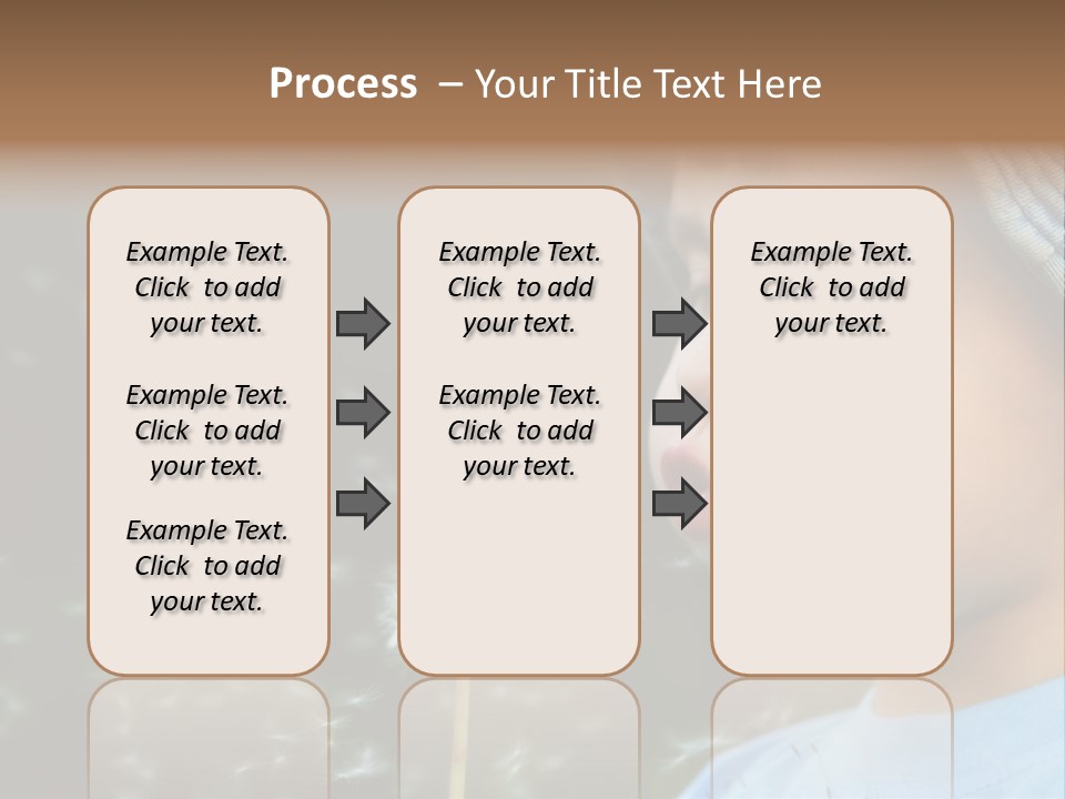 Sunlight Selective Flower PowerPoint Template