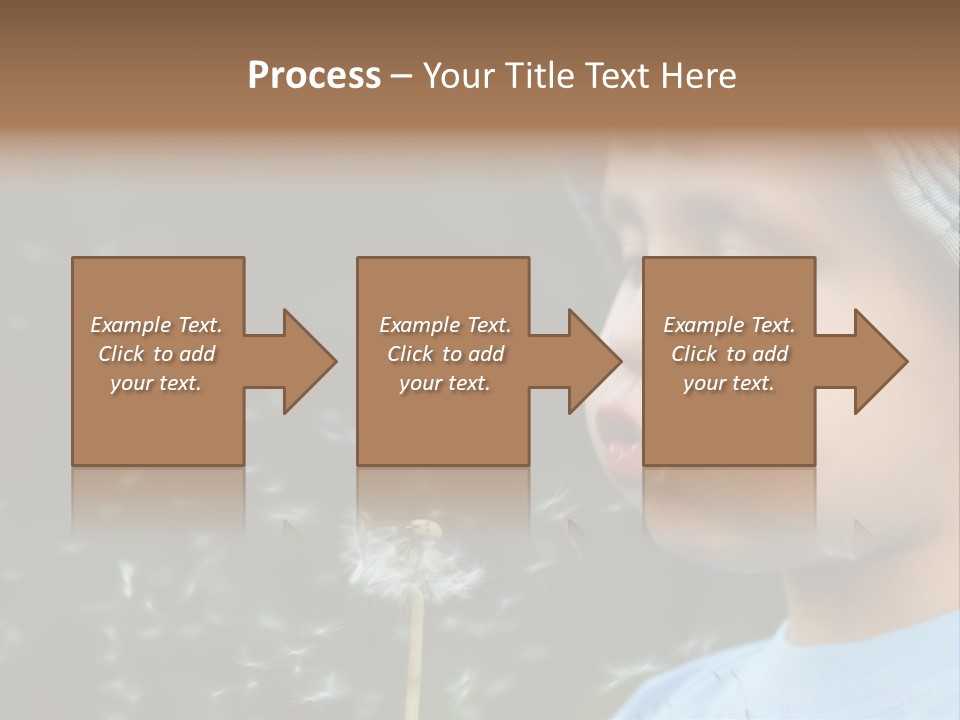 Sunlight Selective Flower PowerPoint Template