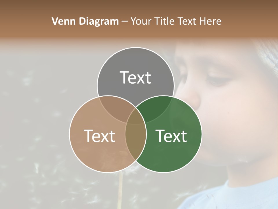 Sunlight Selective Flower PowerPoint Template