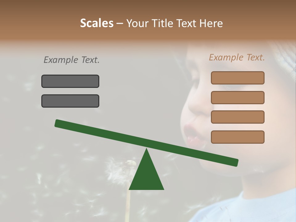 Sunlight Selective Flower PowerPoint Template