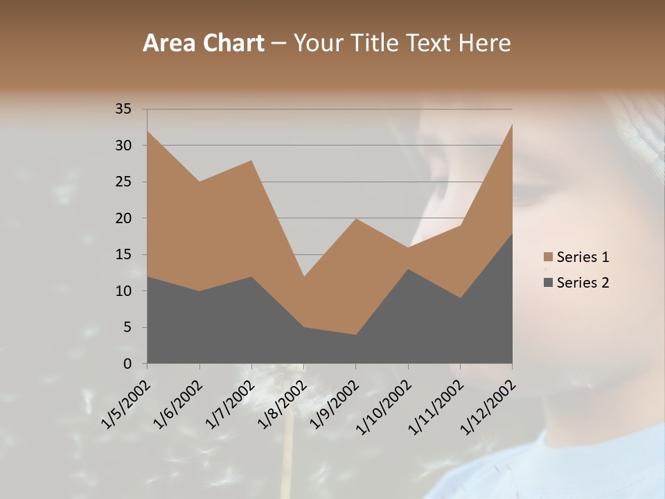 Sunlight Selective Flower PowerPoint Template