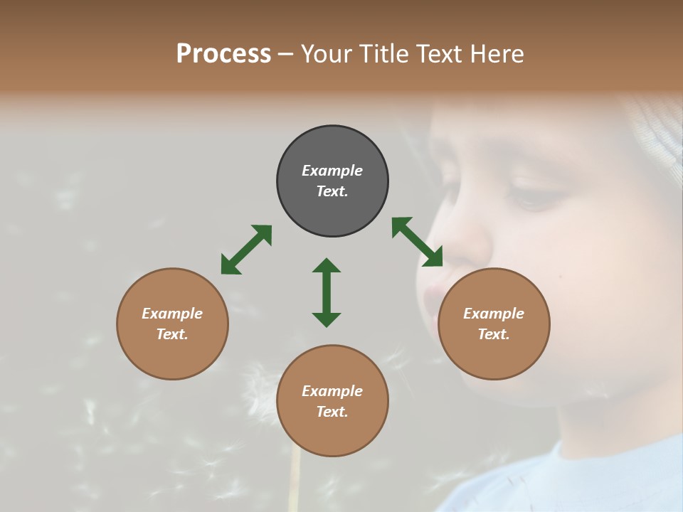Sunlight Selective Flower PowerPoint Template