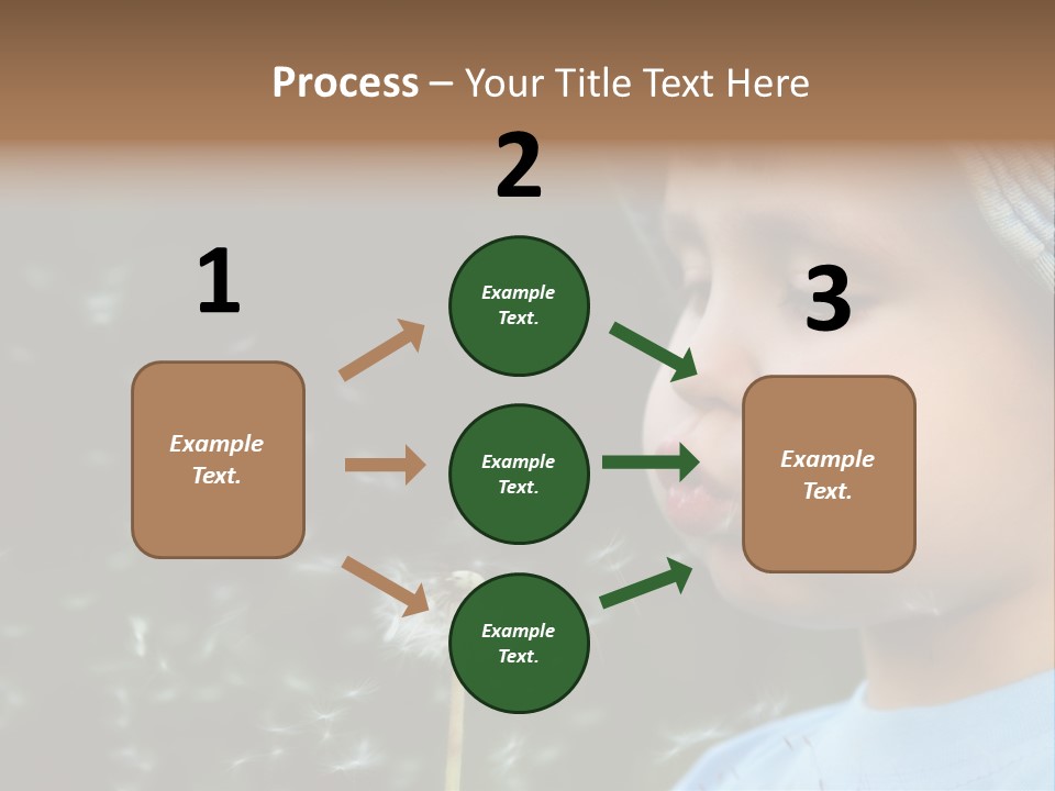 Sunlight Selective Flower PowerPoint Template