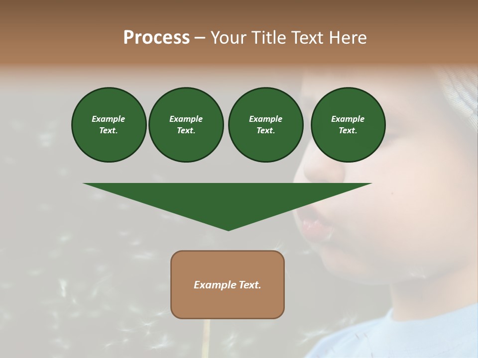 Sunlight Selective Flower PowerPoint Template